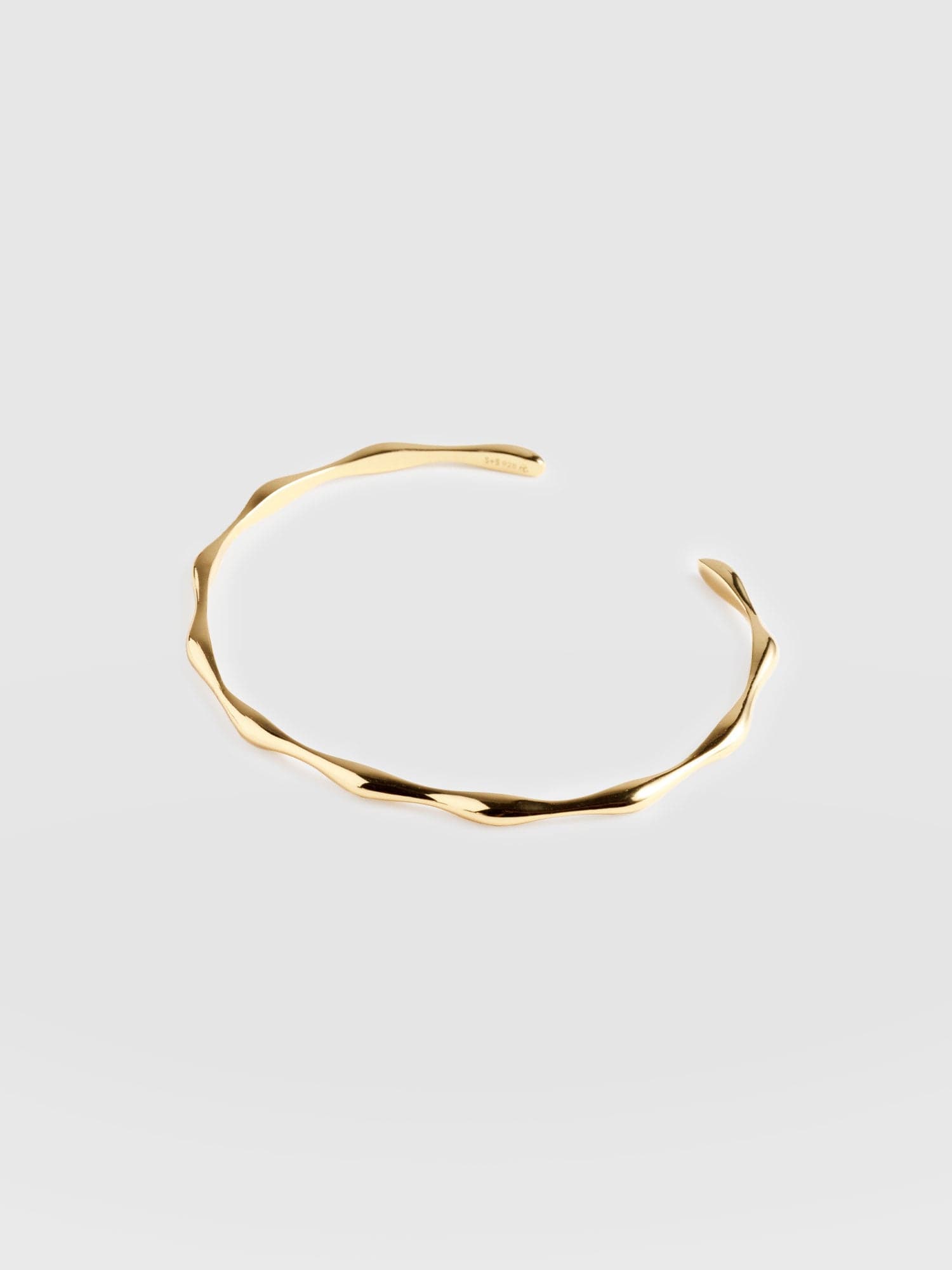 Bamboo Cuff Bangle Gold - Women's Jewellery | Saint + Sofia® USA